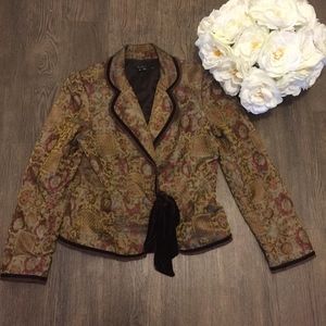 ECI Medieval Vintage Inspired Velvet Blazer